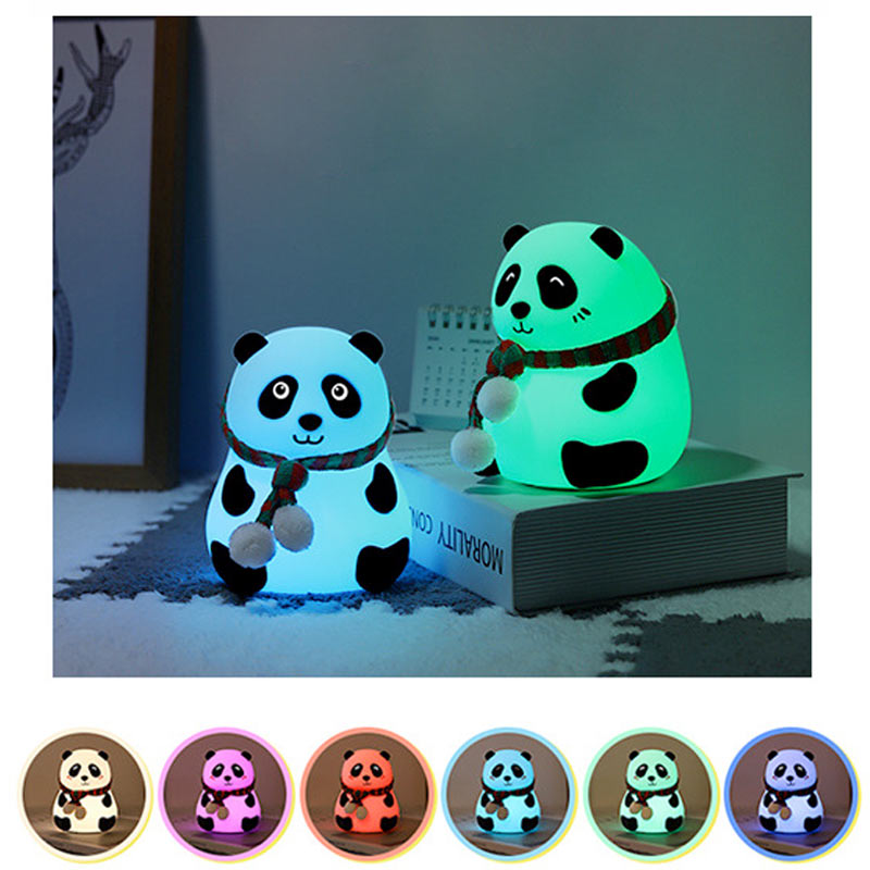 silicone panda lamp